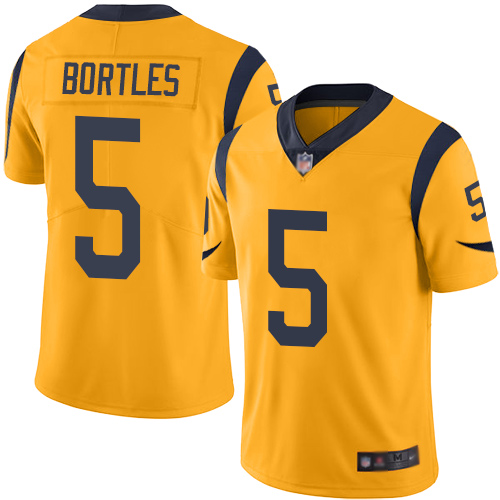 Los Angeles Rams Limited Gold Men Blake Bortles Jersey NFL Football 5 Rush Vapor Untouchable